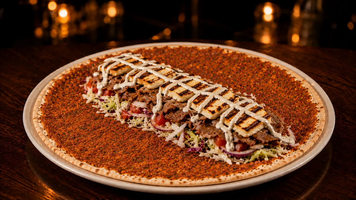 Döner Halloumi Lahmacun