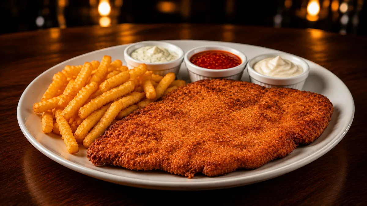 Hähnchenschnitzel Menü 1