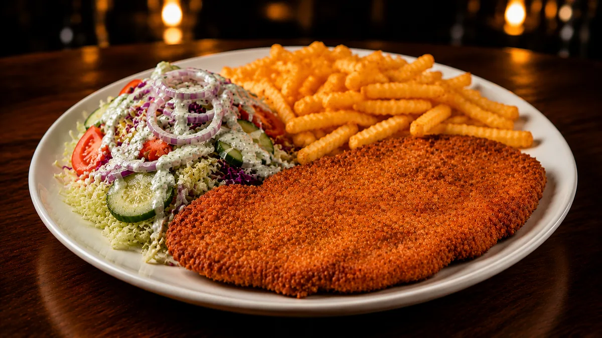 Hähnchenschnitzel Menü 2